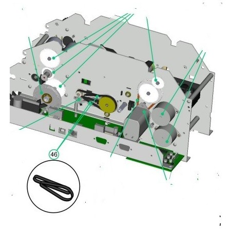 EVOLIS S3203 JUEGO DE CORREAS