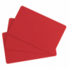TARJETAS EN BLANCO PVC - ROJAS - 30MIL - 1 paquete de 100 tarjetas